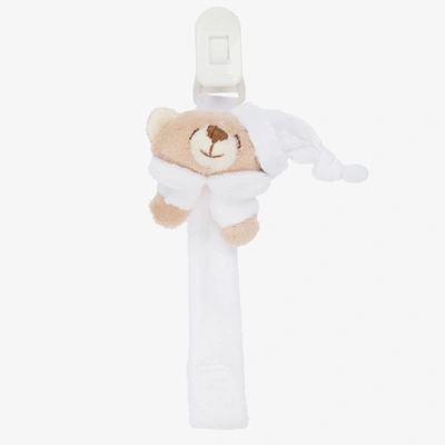 Nanán Babies' Ivory Dummy Clip & Bear (28cm)