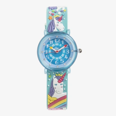 Baby Watch, Paris Kids' Girls Blue Unicorn Watch