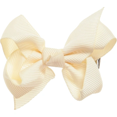 Bowtique London Kids' Girls Ivory Bow Hair Clip (7cm)