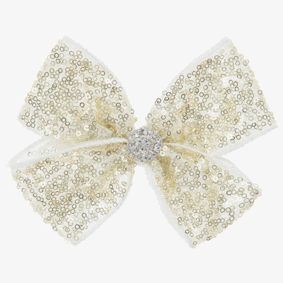 Cute Cute Kids' Girls Gold Bow Hairclip (11cm)