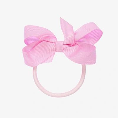 Peach Ribbons Kids' Pink Bow Hair Elastic (7cm)