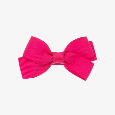Peach Ribbons Kids' Girls Fuchsia Pink Bow Hair Clip (7cm)