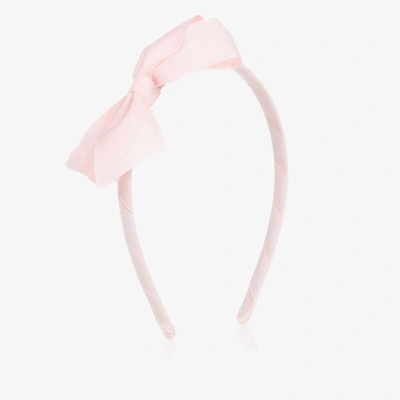 Peach Ribbons Kids' Girls Pale Pink Bow Hairband