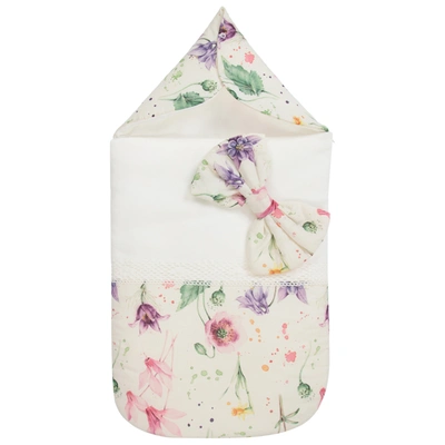 Beau Kid Ivory Floral Baby Nest (72cm)