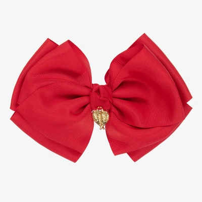 Angel's Face Kids'  Girls Red Bow Hair Clip (17cm)