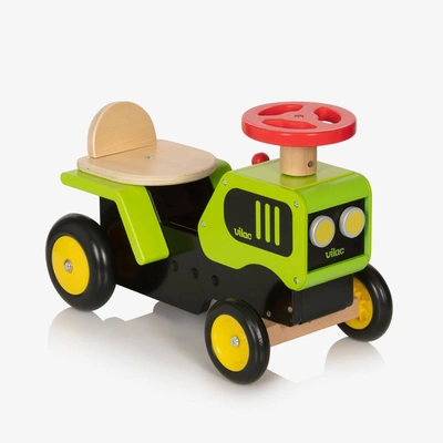 Vilac Babies' Wooden Green Ride-on Tractor (47cm)