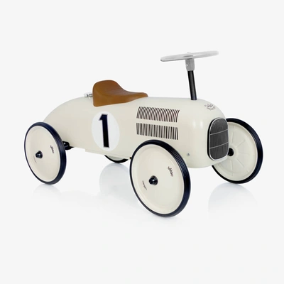 Vilac Babies' Ivory Ride-on Vintage Car (76cm)