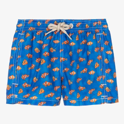 Mc2 Saint Barth Kids'  Boys Blue Clownfish Swim Shorts