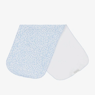 Kissy Kissy Baby Girls Blue Petite Blooms Burping Cloth (48cm)