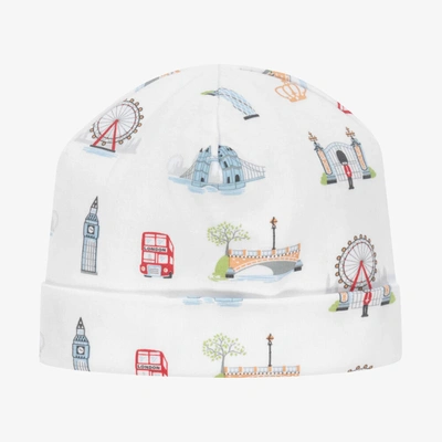 Kissy Kissy Babies' White Pima Cotton London Getaway Hat