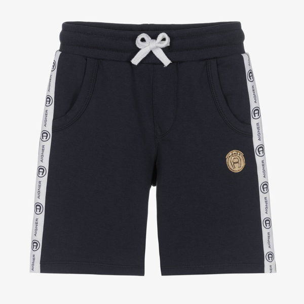 Aigner Kids logo-print bermuda shorts - Orange