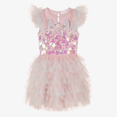 Tutu Du Monde Kids'  Girls Pink Sequin Unicorn Costume Dress