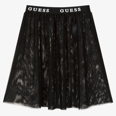 Guess Kids' Girls Black & White Mesh Skirt