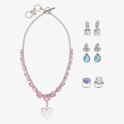Super Smalls Kids' Girls Jewelled Necklace Set In Pink