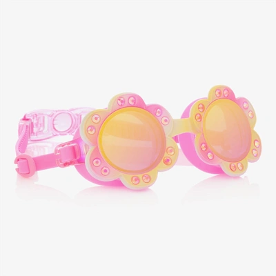 Bling2o Kids'  Girls Pink Flower Swimming Goggles