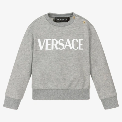 Versace Baby Boys Grey & White Sweatshirt