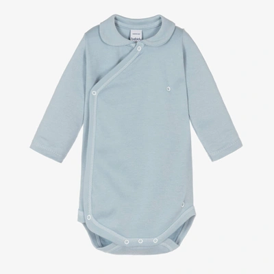 Babidu Babies' Pale Blue Cotton Jersey Bodysuit