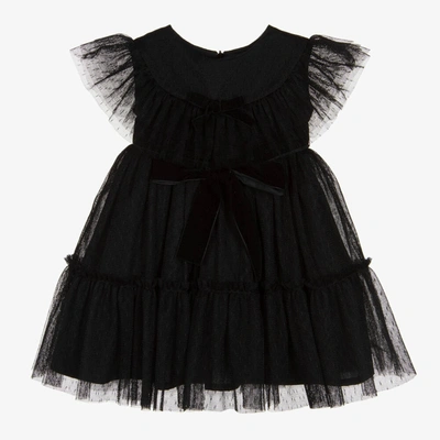 Phi Clothing Kids' Girls Black Tulle Dress