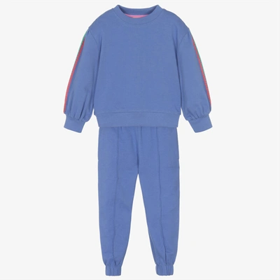 Joyday Kids' Girls Blue Cotton Tracksuit