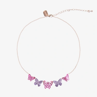 Souza Kids' Girls Pink Butterfly Necklace (40cm)