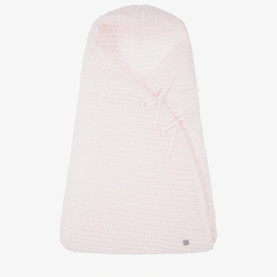 Minutus Babies' Padded Pink Knitted Nest(70cm)