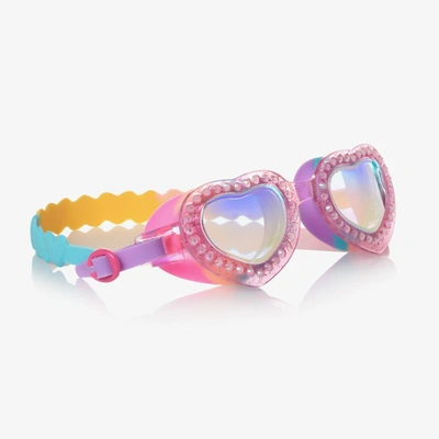 Bling2o Kids'  Girls Pink Hearts Swimming Goggles