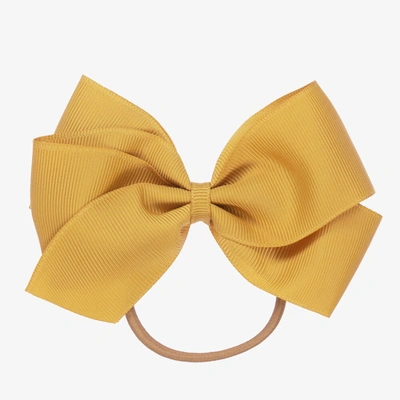 Peach Ribbons Kids' Girls Yellow Hair Elastic (12cm)