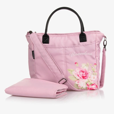 Monnalisa Pink Flowers Changing Bag (38cm)