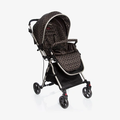 Aigner Babies' Brown & Black Logo Stroller