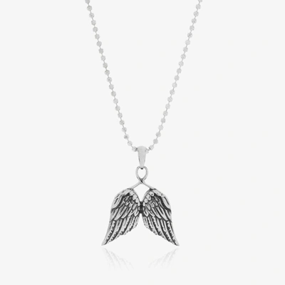 Tales From The Earth Kids' Girls Silver Angel Wings Necklace