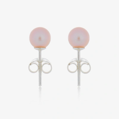 Raw Pearls Kids' Girls Pink Pearl Earrings