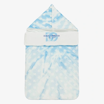 Dolce & Gabbana Baby Boys Blue Cotton Tie-dye Nest (83cm)