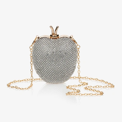 David Charles Girls Silver Apple Bag (12cm)