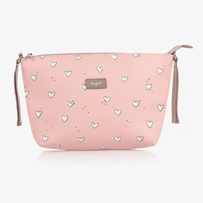 Mayoral Girls Pink & White Hearts Stroller Bag (33cm)