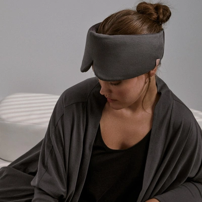 Lunya Organic Pima Sleep Mask In Meditative Grey