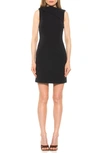 Alexia Admor Larisa Foldover Boatneck Sheath Dress In Navy