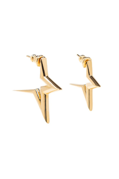 Ferragamo Salvatore  3d Star Earrings In Gold