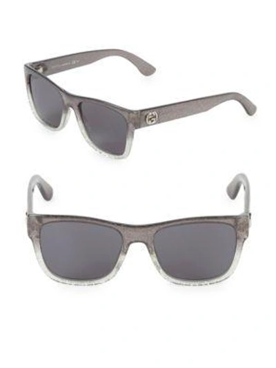 Gucci 54mm Square Sunglasses In Grey