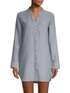 Ugg Vivian Stripe Cotton Sleepshirt In Geyser