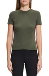 Theory 2 Nebulous Organic Cotton Tiny Tee In Dark Olive