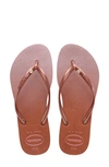 Havaianas Slim Prism Flip Flop In Crocus Rose