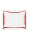 Home Treasures Ribbons Sateen Euro Sham In Bright Red