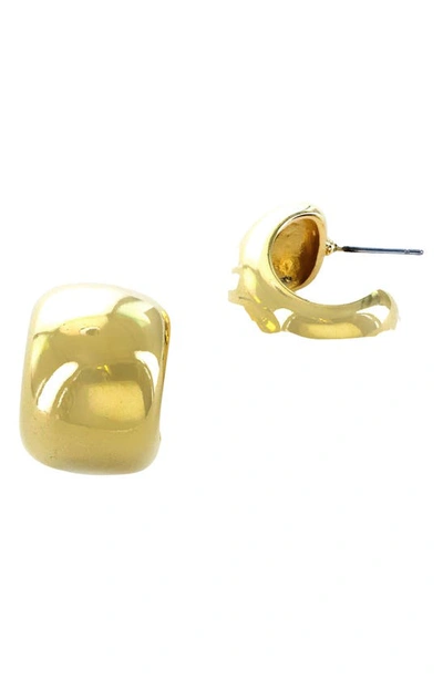Panacea Chubby Hoop Earrings In Gold