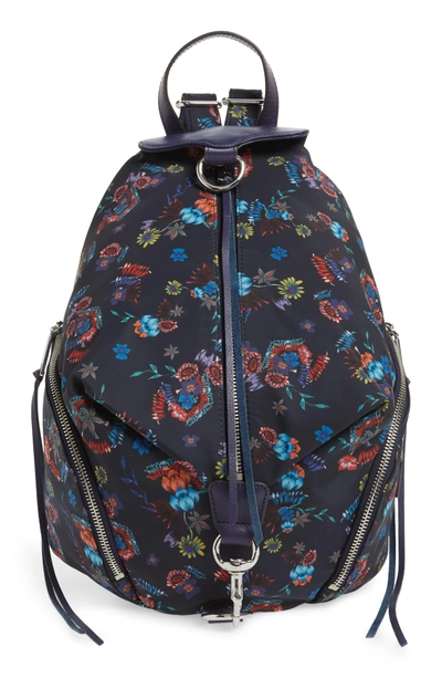 Rebecca Minkoff Julian Nylon Backpack - Blue In Navy Floral