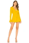 By The Way. Jolie Ruffle Romper In Yellow. In Marigold