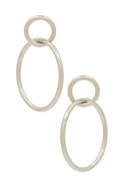 Shashi Double Circle Hoop In Silver