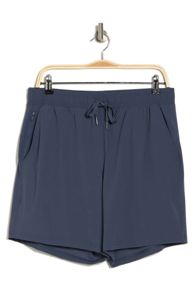 90 Degree By Reflex Warp Sonic 7" Active Shorts In Celestial Navy