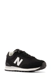 New Balance 515 Suede Sneaker In Black