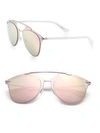Dior Reflected 52mm Modified Pantos Sunglasses In Pink