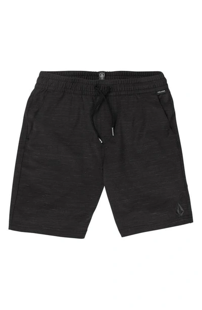 Volcom Kids' Understoned Hybrid Shorts In Black